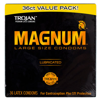 Trojan Condom Magnum Lubricated, 36 Count