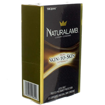 Trojan Naturalamb Lubricated Natural Skin Condoms, 10 Ct