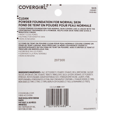 CoverGirl Simply Powder Foundation, Ivory 505, 0.41 oz