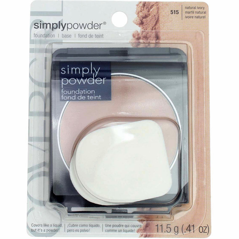 CoverGirl Simply Powder Foundation, Natural Ivory 515, 0.41 oz