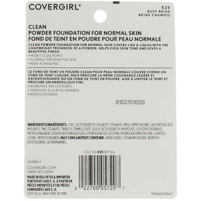 CoverGirl Simply Powder Foundation, Buff Beige 525, 0.41 oz