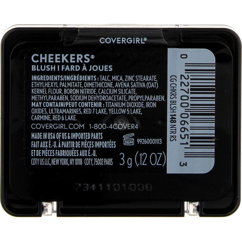 CoverGirl Cheekers Blush, Natural Rose 148, 0.12 oz