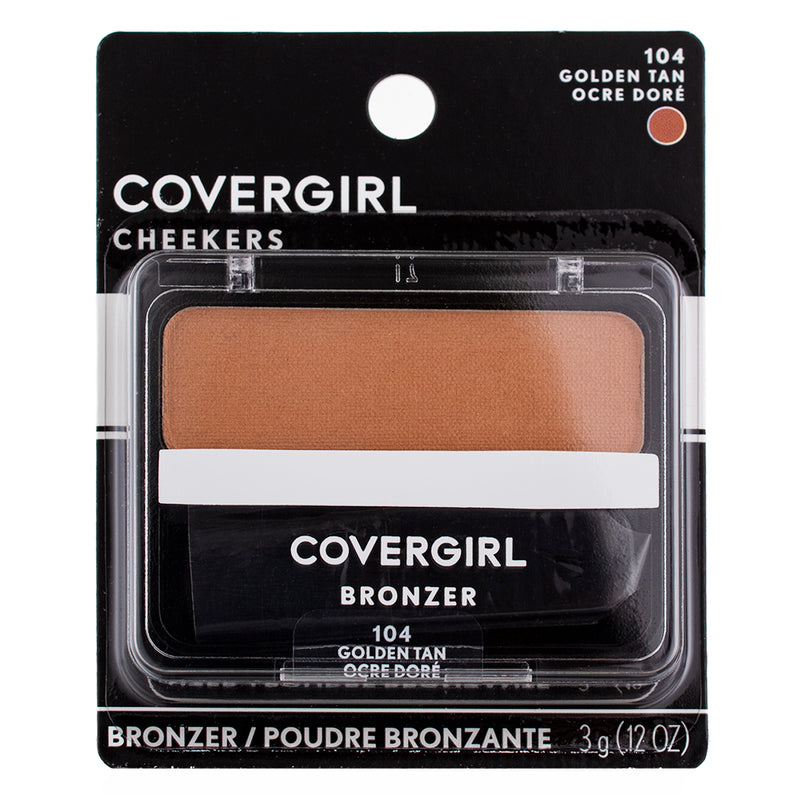 CoverGirl Cheekers Bronzer, Golden Tan 104, 0.12 oz