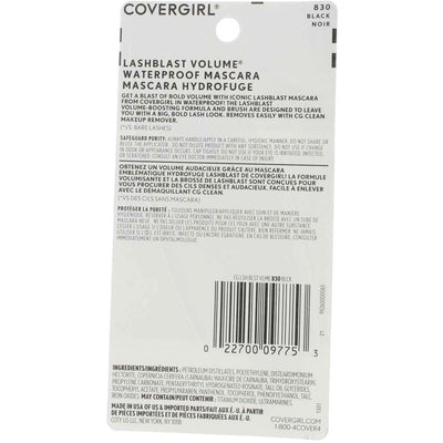 CoverGirl LashBlast Volume Waterproof Mascara, Black 830, 0.44 fl oz