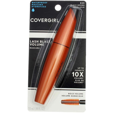 CoverGirl LashBlast Volume Waterproof Mascara, Black Brown 835, 0.44 fl oz