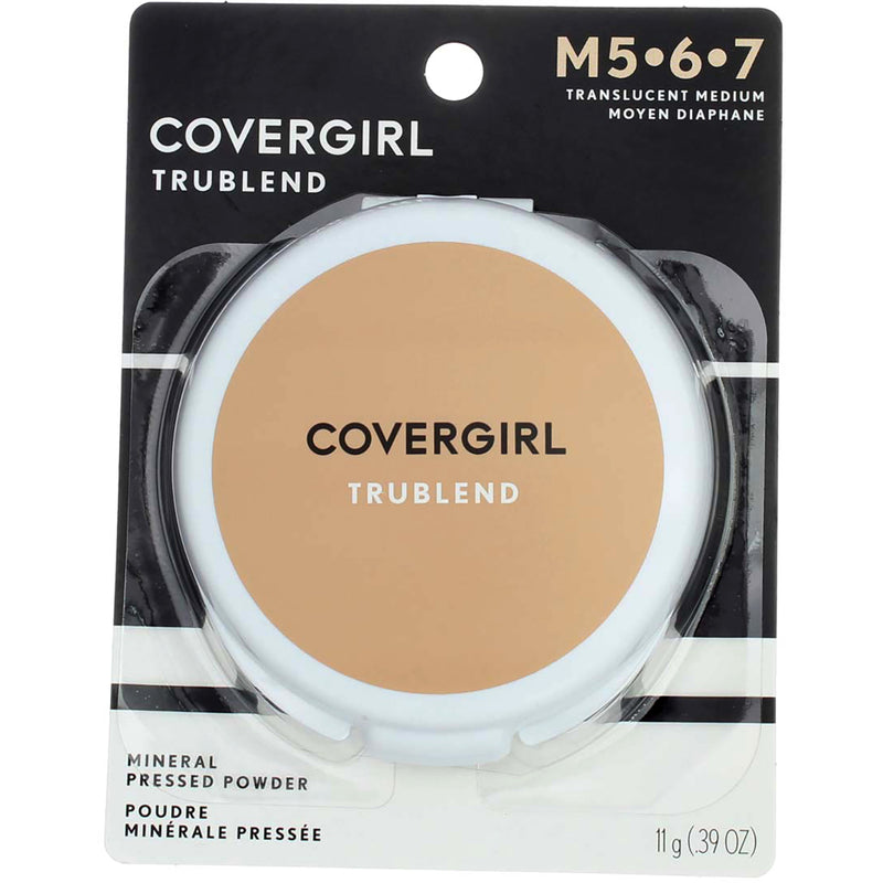 CoverGirl TruBlend Mineral Pressed Powder, Translucent Medium M5-7, 0.39 oz