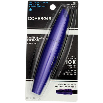 CoverGirl LashBlast Fusion Water Resistant Mascara, Very Black 885, 0.44 fl oz