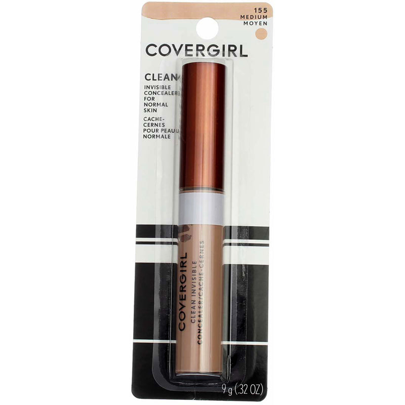 CoverGirl Clean Invisible Concealer, Medium 155, 0.32 fl oz