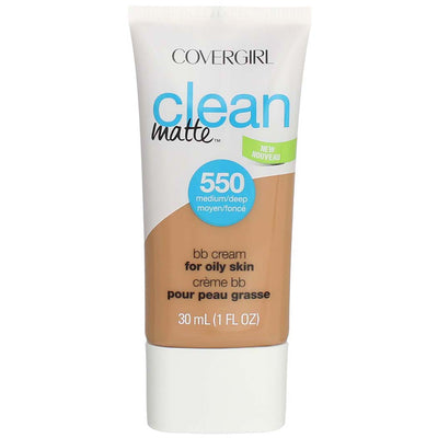 CoverGirl Clean Matte BB Cream For Oily Skin, Medium/Deep 550, 1 fl oz