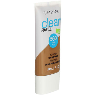CoverGirl Clean Matte BB Cream For Oily Skin, Deep 560, 1 fl oz