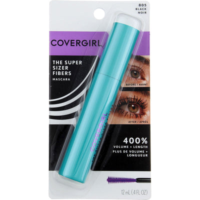 CoverGirl The Super Sizer Fibers Mascara, Black 805, 0.4 fl oz