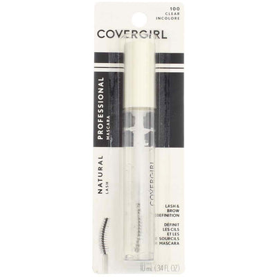 CoverGirl Professional Natural Lash Washable Mascara, Clear 100, 0.34 fl oz
