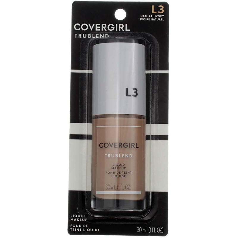 CoverGirl TruBlend Light Weight Liquid Makeup, Natural Ivory L3, 1 fl oz