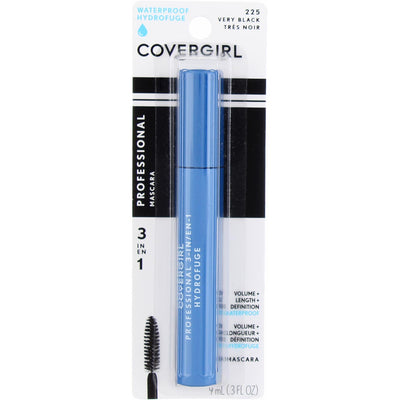 CoverGirl Professional Waterproof Mascara, Very Black 225, 0.3 fl oz