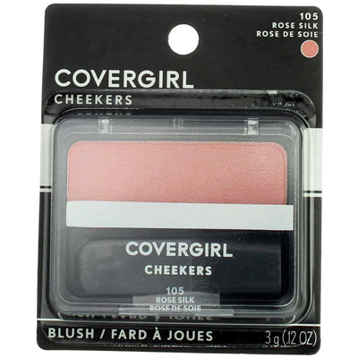 CoverGirl Cheekers Powder Blush, Rose Silk 105, 0.12 oz