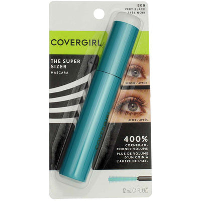 CoverGirl The Super Sizer Washable Mascara, Very Black 800, 0.4 fl oz