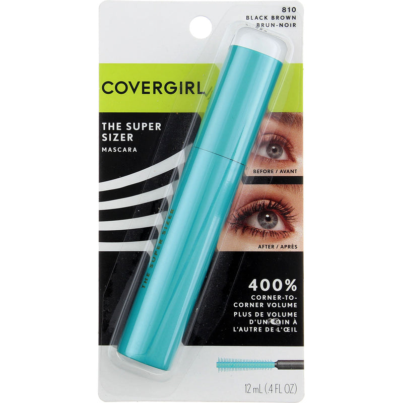 CoverGirl The Super Sizer Mascara, Black Brown 810, 0.4 fl oz