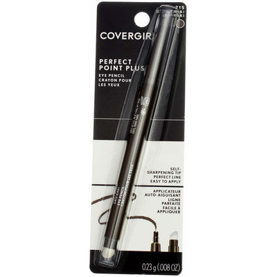 CoverGirl Perfect Point Plus Eyeliner, Grey Khaki 215, Water Resistant, 0.008 oz