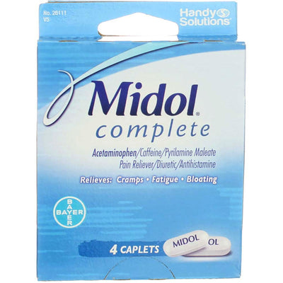 Midol Complete Caplets, 4 Ct