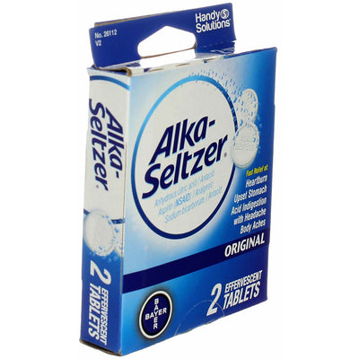 AlkaSeltzer Original Antacid Effervescent Tablets, 2 Ct
