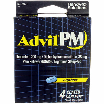Advil PM Coated Caplets, 200 mg, 4 Ct