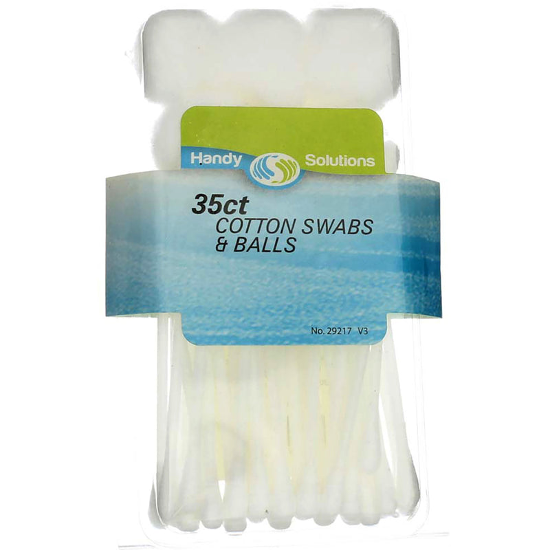 Handy Solutions Cotton Swabs & Balls, 35 Ct