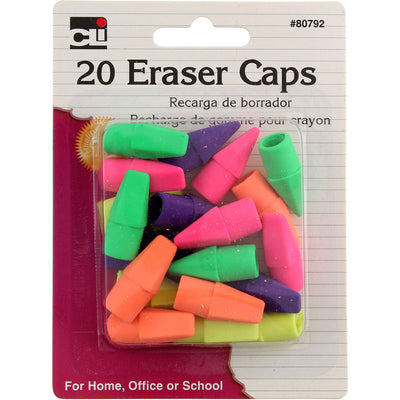 Charles Leonard Inc Caps Eraser, 20 Ct