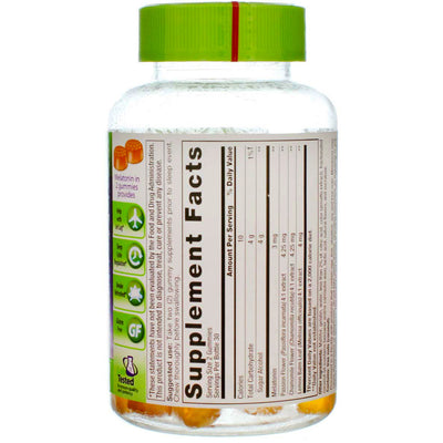 Vitafusion SleepWell Melatonin Gummies Dietary Supplement, White Tea Passion Fruit, 60 Ct