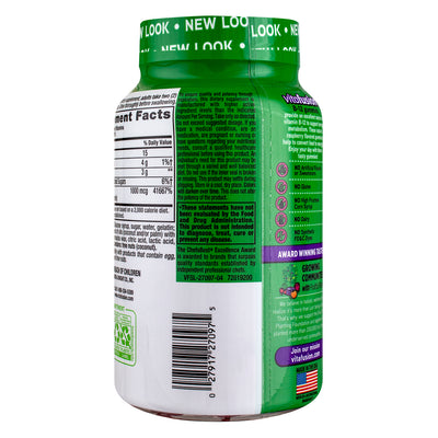 Vitafusion B12 Energy Support Gummy Vitamin Supplements, 1000 mcg, Natural Raspberry, 140 Ct