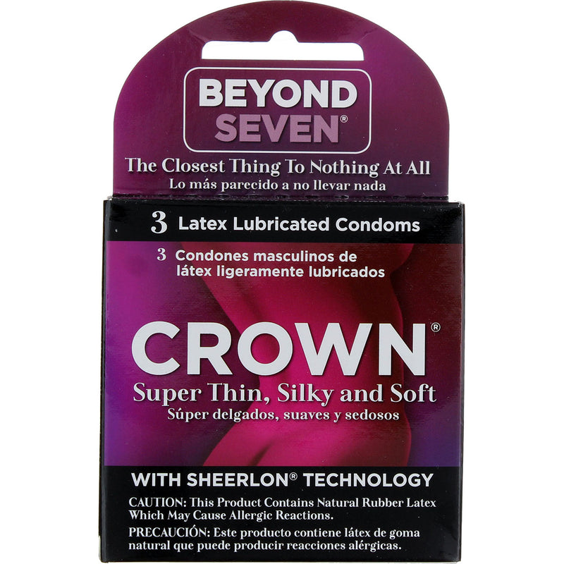 Beyond Seven Crown Condoms, 3 Ct