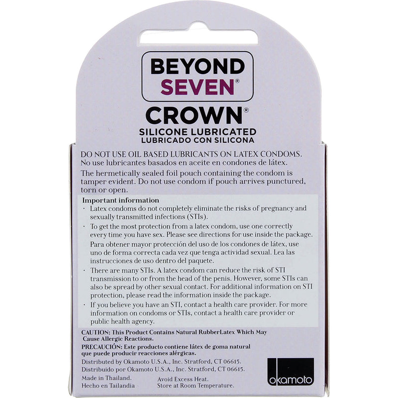 Beyond Seven Crown Condoms, 3 Ct