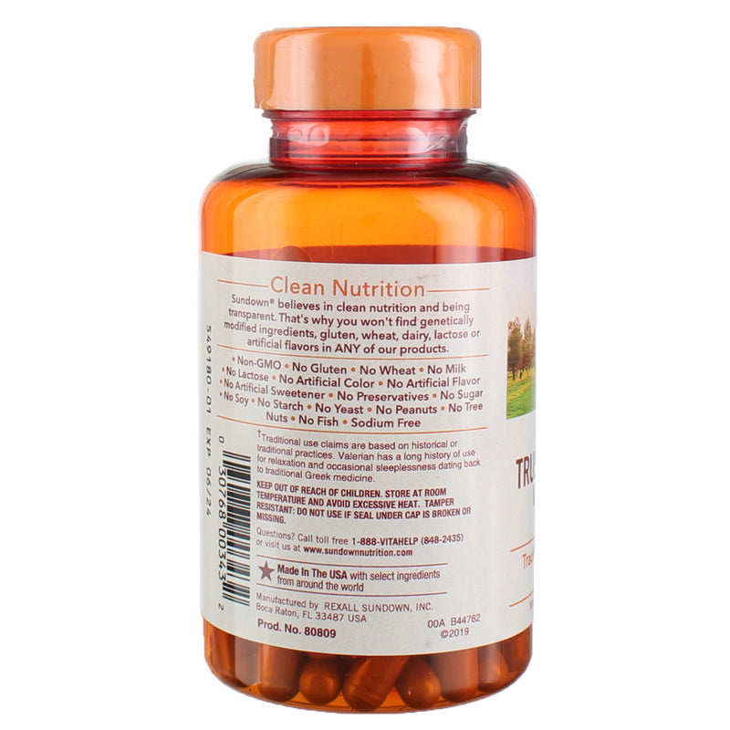Sundown Naturals¬Æ Valerian Root Whole Herb 530 mg, 100 Capsules
