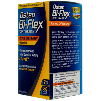 Osteo Bi-Flex Triple Strength + Vitamin D Coated Tablets, 80 Ct