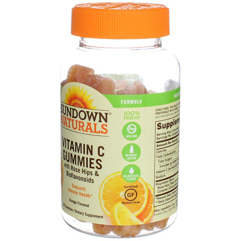Sundown Naturals Vitamin C Gummies, Orange, 90 Ct