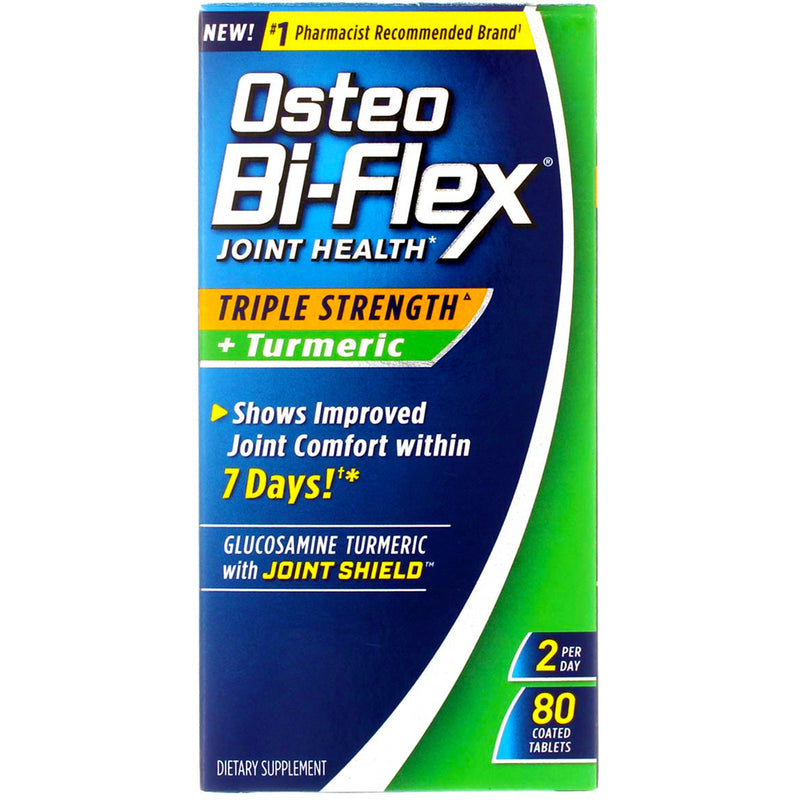 Osteo Bi-Flex Triple Strength + Turmeric Coated Tablets, 80 Ct