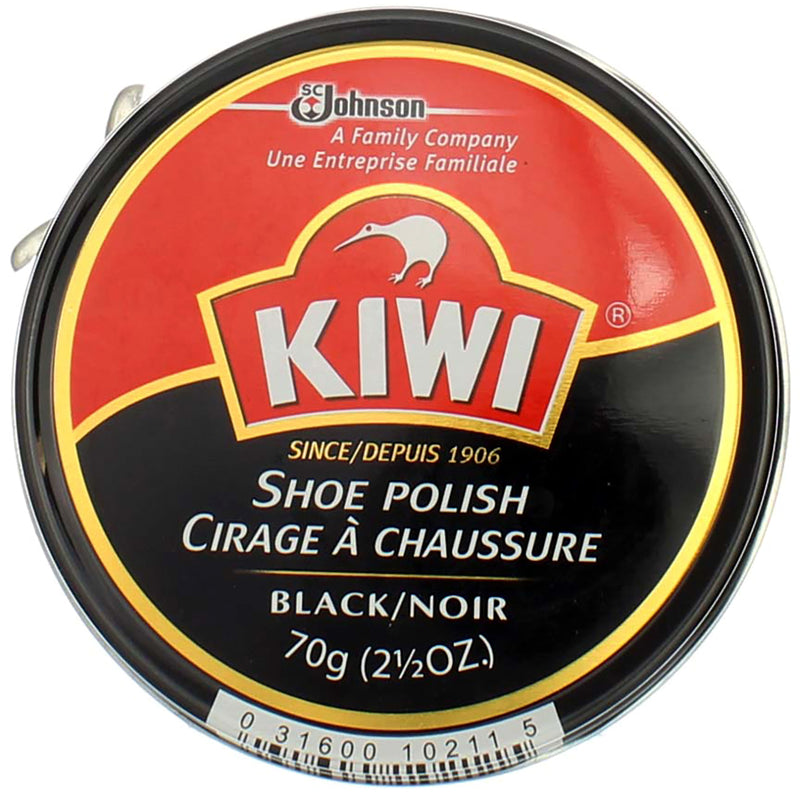 Kiwi Shoe Polish, Black, 2.5 oz