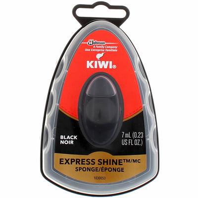 Kiwi Express Shine Sponge, Black, 0.23 fl oz