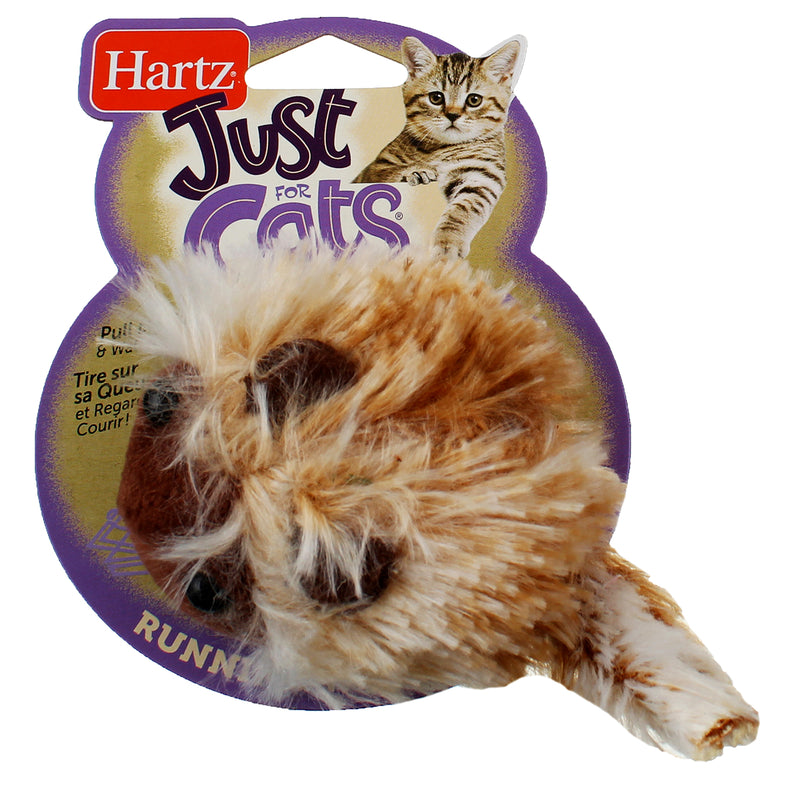 Hartz Just For Cats Running Rodent Cat Toy, Catnip Filled, Assorted