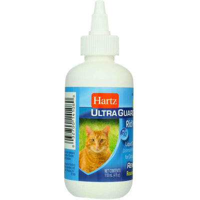 Hartz UltraGuard Rid Worm Cat Liquid Dewormer, 4 fl oz