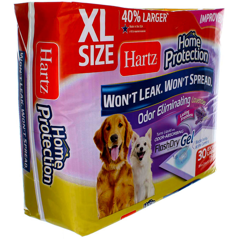 Hartz Home Protection Dog Pads, Extra Large, Lavender, 30 Ct