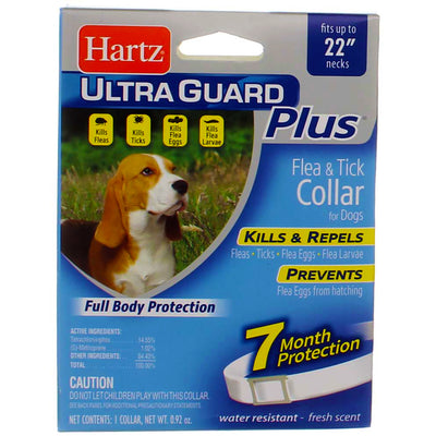 Hartz UltraGuard Plus Flea & Tick Collar for Dogs, 22 inch
