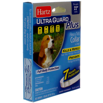 Hartz UltraGuard Plus Flea & Tick Collar for Dogs, 22 inch