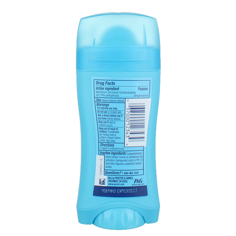 Secret Original Anti-Perspirant/Deodorant, Invisible Solid, Powder Fresh, 2.6-Ounces
