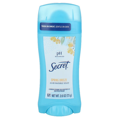 Secret Original Invisible Solid Antiperspirant Deodorant, Spring Breeze, 2.6 oz