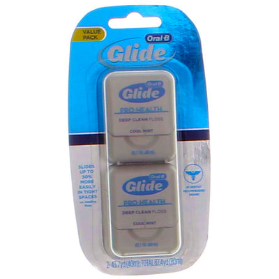 Oral-B Glide Pro-Health Deep Clean Floss, Cool Mint, 2 Ct