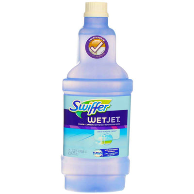 Swiffer WetJet Multi-Purpose Floor Cleaner Solution Refill, Open Window Fresh, 42.2 fl oz