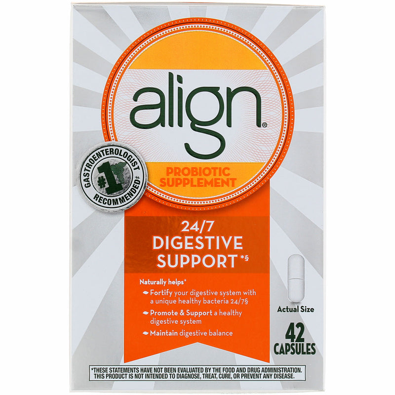 Align Digestive Support Probiotic Supplement Capsules, 42 Ct