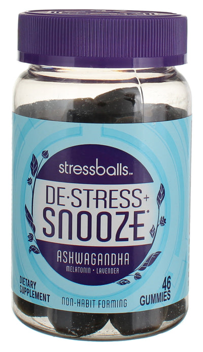 Stressballs De-Stress Melatonin Gummies, Lavender, 46 Ct