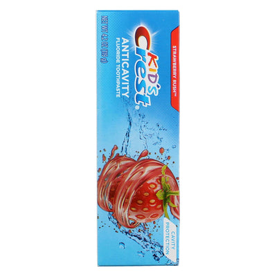 Crest Kids Cavity Protection Fluoride Anticavity Toothpaste, Strawberry Rush, 4.2 oz