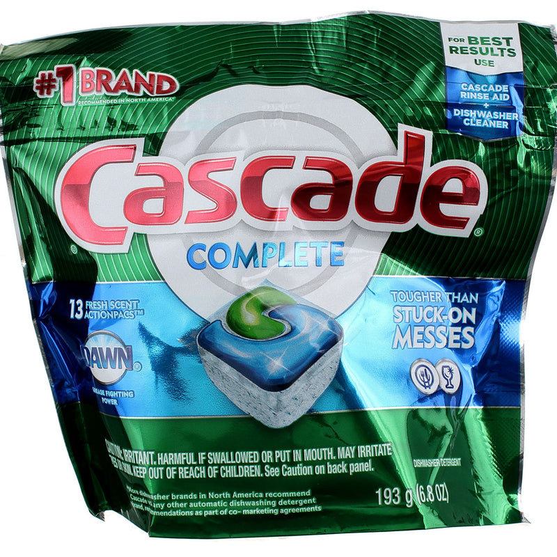 Cascade Complete Dishwashing Cleaner, 13 Ct